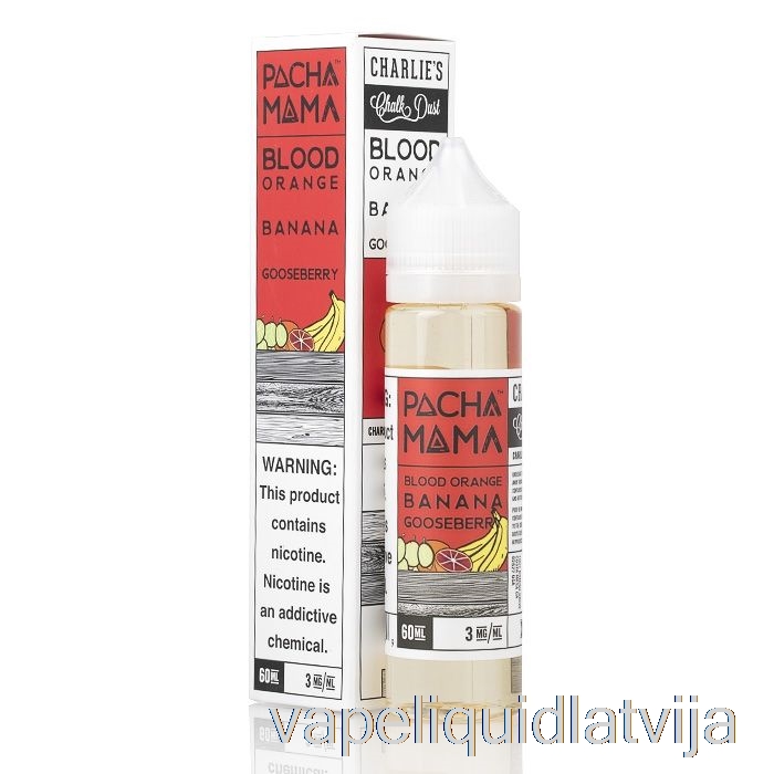 Asinsapelsīns Banāns ērkšķoga - Pachamama - 60ml 3mg Vape šķidrums